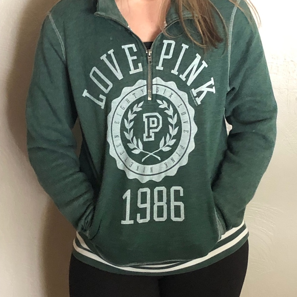 Victoria Secret Pink quarter zip coat